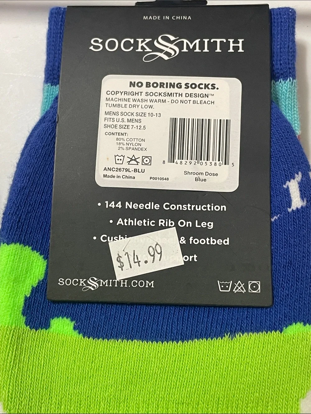 Active Crew Speciality Pattern Novelty Socks Lot of 3 pairs NWT comfortable cute
